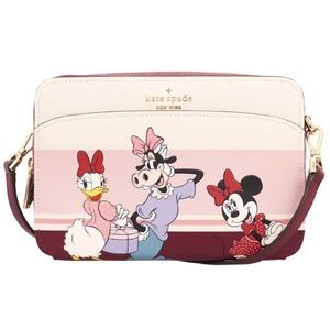 Kate Spade Bag Disney Clarabelle and Friends Pink and Cream Crossbody Bag NEW